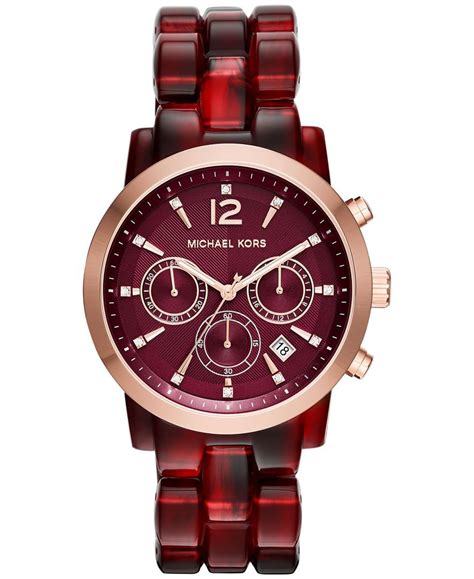 michael kors burgundy watch|michael kors online store.